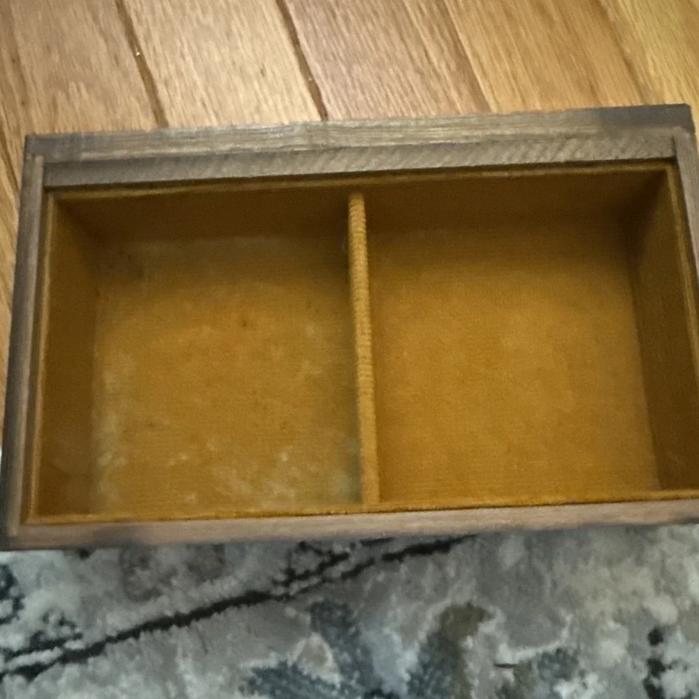 Vtg Pat Yoshikawa Japan Wood Desk Organizer MCM Cottage Divided Drawer
